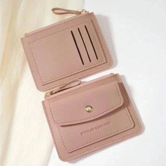 ⚠️Clearance Pink Flip Cover And Zipper Cardholder / Wallet - Picture 2 of 5